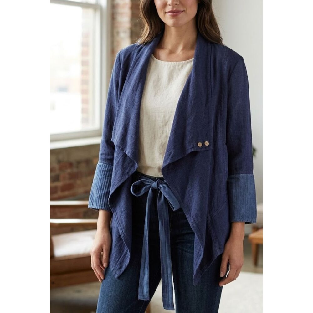 New Angels Never Die Lagenlook Grunge Button Detail Cardigan Women's Size Small